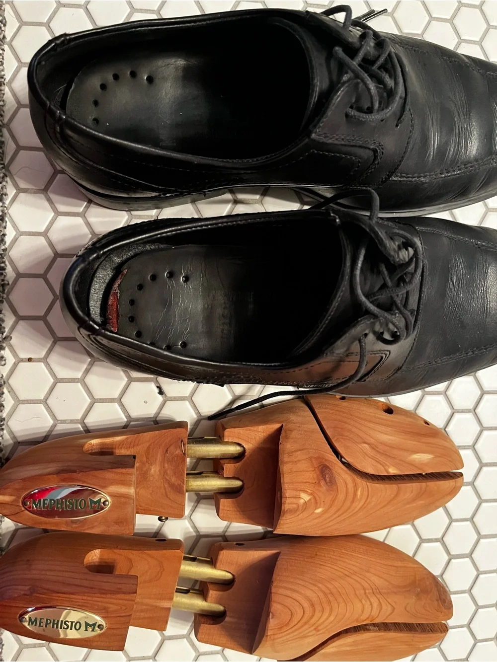 Mephisto Men's Lace-Up Leather Dress Shoes